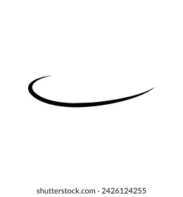 Swishes vector icon. Swashes illustration sign. Swoops symbol. Aroma logo.