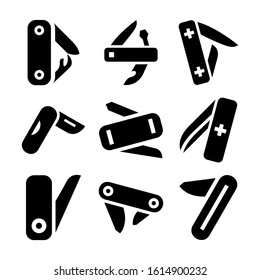 Swiss Army Knife Icon Isolated Sign Symbol Vector Illustration - Collection Of High Quality Black Style Vector Icons
