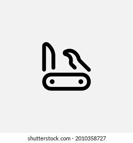 Swiss army knife icon sign vector,Symbol, logo illustration for web and mobile