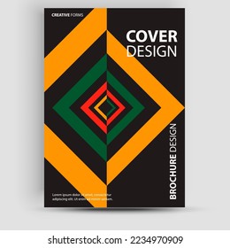 Swiss brochure template. Great for poster, cover, art, tickets, prints, etc.