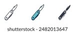Swiss camping pocket knife Icon symbol vector illustration isolated on white background