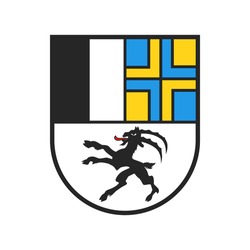 Swiss Canton Coat Of Arms, Switzerland Heraldry Sign And Shield Flag, Vector. Swiss Canton Sign Of Grisons Or Graubunden, Switzerland Confederation Region Heraldic Coat Of Arms