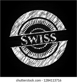 Swiss chalkboard emblem