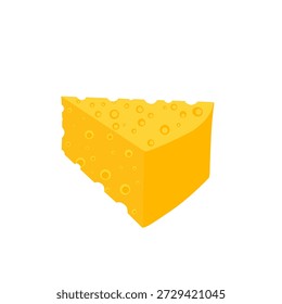 Ilustração de queijo suíço. Ilustração de fatias de queijo
