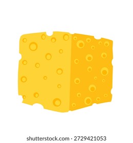 Ilustração de queijo suíço. Ilustração de fatias de queijo
