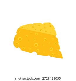 Ilustração de queijo suíço. Ilustração de fatias de queijo
