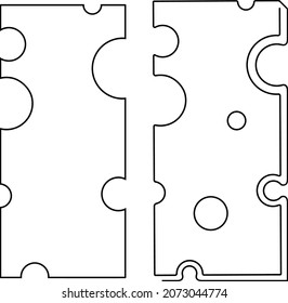 Swiss cheese isolated. Cheese slice.Continuous line drawing. Vector illustration.  Icon.