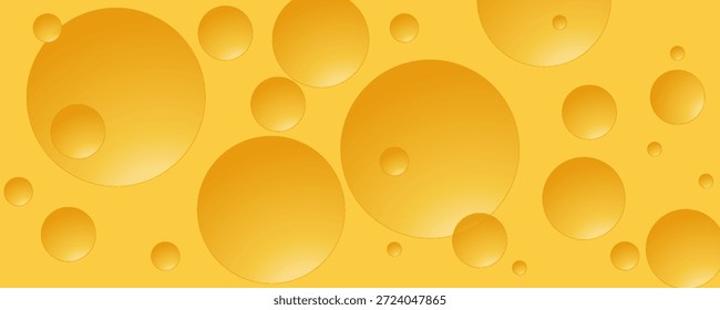 Schweizer Käse-Muster. Edam oder Maasdam Scheibe porösen gelben quadratischen Hintergrund, 