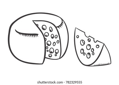   Swiss Cheese wedge cut block