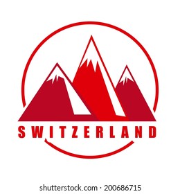 Swiss design over white background, vector illustration
