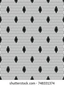 Swiss Dot Mesh Seamless Pattern Vector Illustration