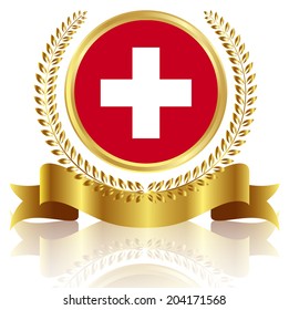 Swiss flag frame