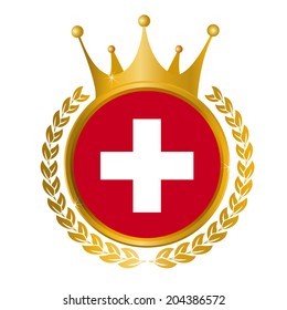 Swiss flag frame