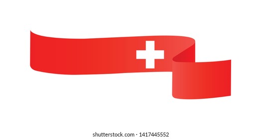 Bandera suiza. Indicador simple de vector Suiza