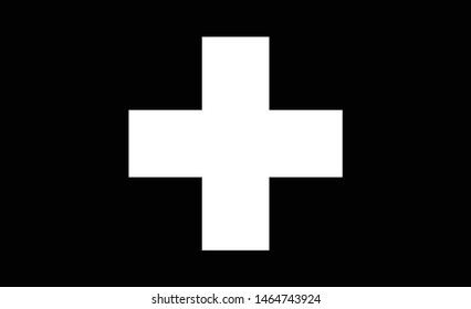 Swiss flag. Simple vector Switzerland flag
