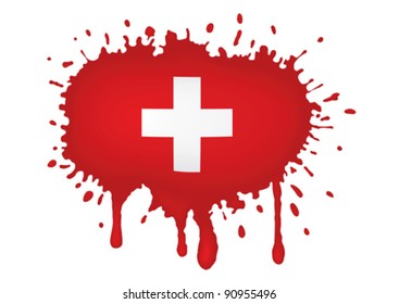 Swiss flag sketches