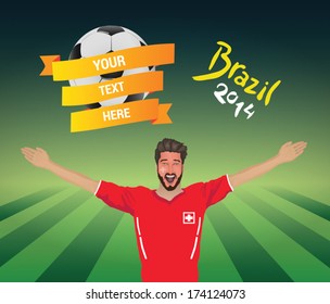 Fã de futebol suíço 