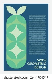 Swiss Geometric Poster Design EPS 10