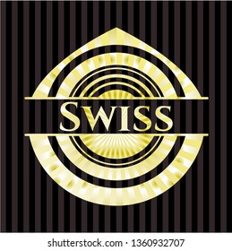 Swiss gold emblem