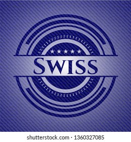 Swiss with jean texture