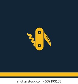 Swiss knife icon.