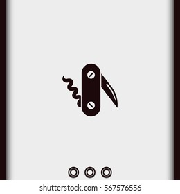 Swiss knife icon.