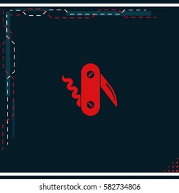 Swiss knife icon.