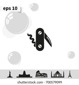 Swiss knife icon.