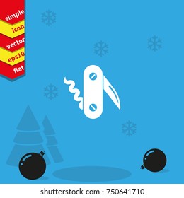 Swiss knife icon.
