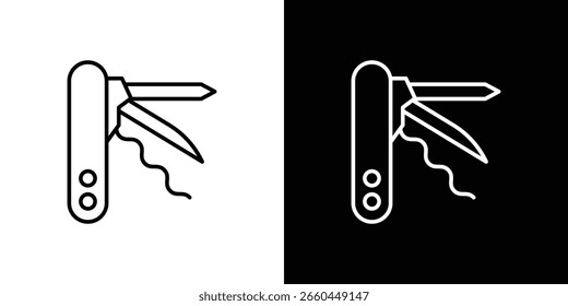 Swiss Knife icon for Apps. Icon Design Template.
