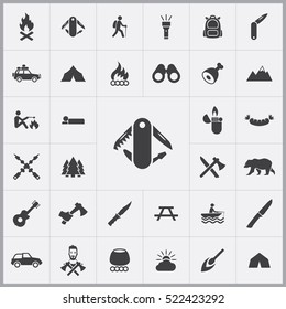 Swiss knife icon. camping icons universal set for web and mobile
