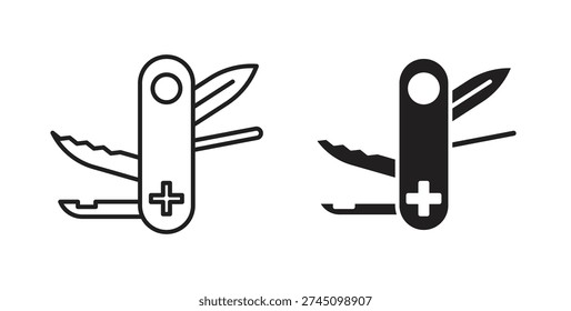 Swiss Knife icon element for design projects