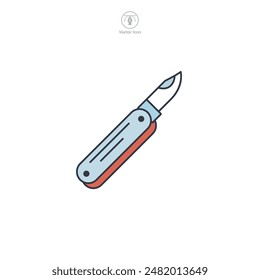 Swiss Knife Icon symbol vector illustration isolated on white background