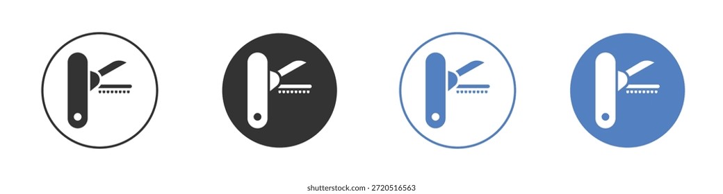 Colección de ilustración de arte de Clip de Vector de icono de cuchillo suizo