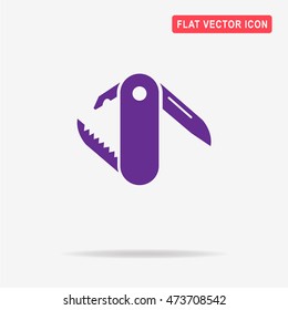 Swiss knife icon. Vector concept illustration for design.