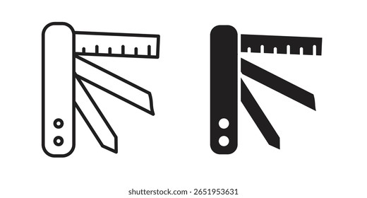 Schweizer Messer Symbol, Symbol, Logo-Illustrationen