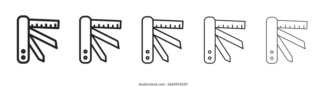 Swiss Knife icon vector, Symbol, logo illustrations