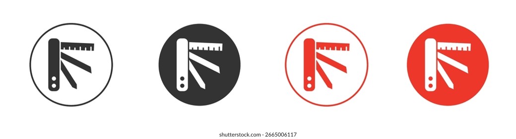 Schweizer Messer Symbol, Symbol, Logo-Illustrationen