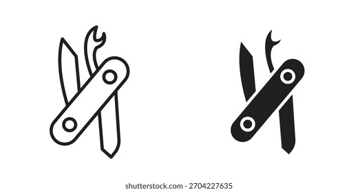 Schweizer Messer Symbol, Symbol, Logo-Illustrationen