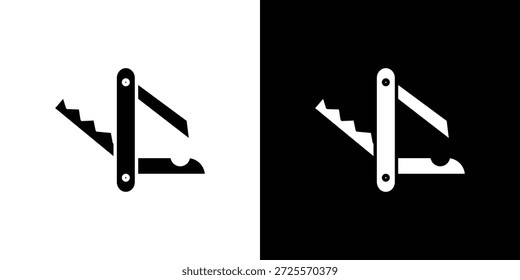 Swiss Knife icon vector, Symbol, logo illustrations