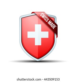 Swiss Made shield sign