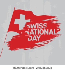 Swiss National Day Celebration Vector