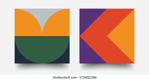 Fondo del patrón suizo. Patrón geométrico de Bauhaus abstracto. Moderismo suizo. Vector Eps10.