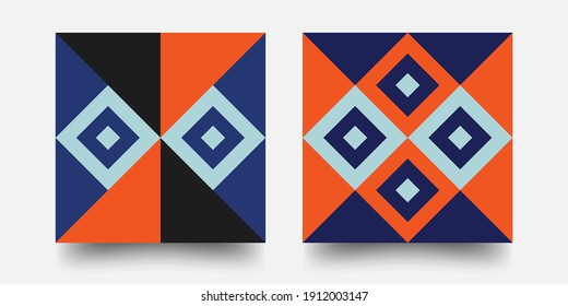 Swiss Pattern Background. Abstract Bauhaus Geometric Pattern. Swiss modernism. Eps10 vector.