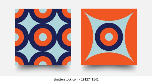 Swiss Pattern Background. Abstract Bauhaus Geometric Pattern. Swiss modernism. Eps10 vector.