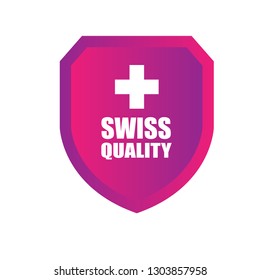 swiss quality shield.label,sticker.