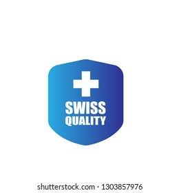 swiss quality shield.label,sticker.