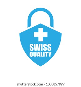 swiss quality shield.label,sticker.