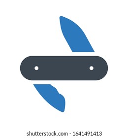 Swiss vector glyph flat icon 