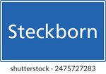 Swiss zip code postal code sign for 8266 Steckborn Thurgau Switzerland